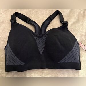 Victoria's Secret VSX Sport 36c Black/Gray Padded Racerback Cushioned Bra